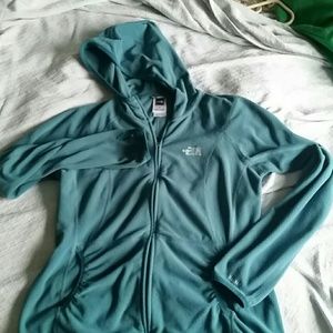 North face hooded zip up