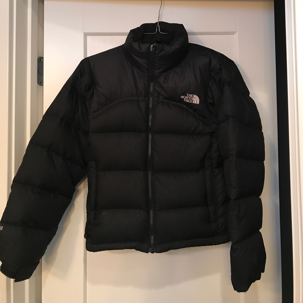 North Face XS Black Puffer Coat
