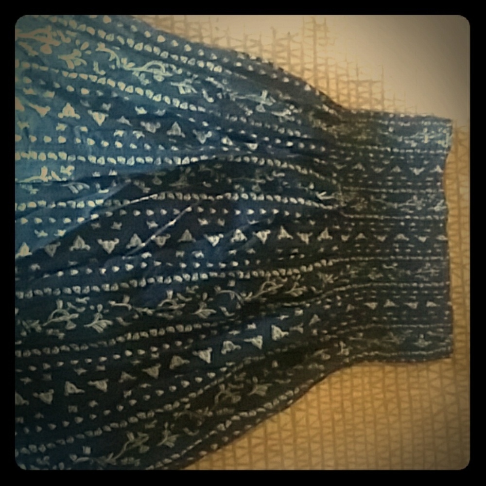 Planet Gold Blue Sundress