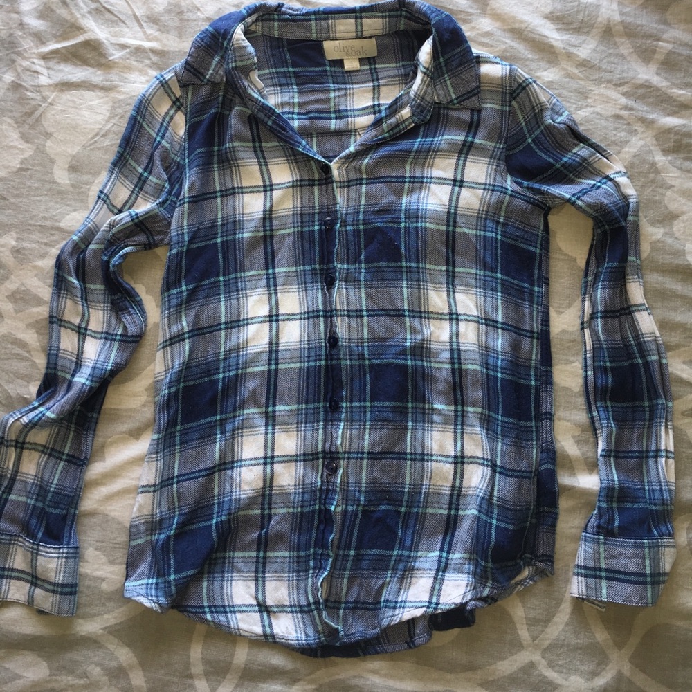 Blue & White Flannel