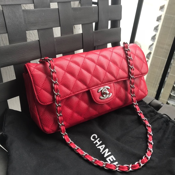 ⛔️🚫SOLD⛔️Chanel caviar single flap east west bag - Picture 3 of 8