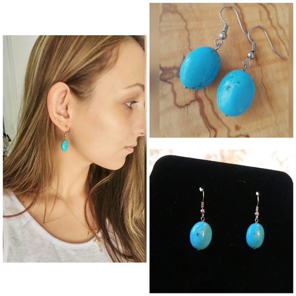 ⚜️ Real vintage turquoise earrings - Picture 4 of 9