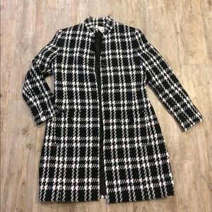 Worthington Houndstooth Pea Coat