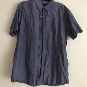 Short sleeve shirt in dark blue