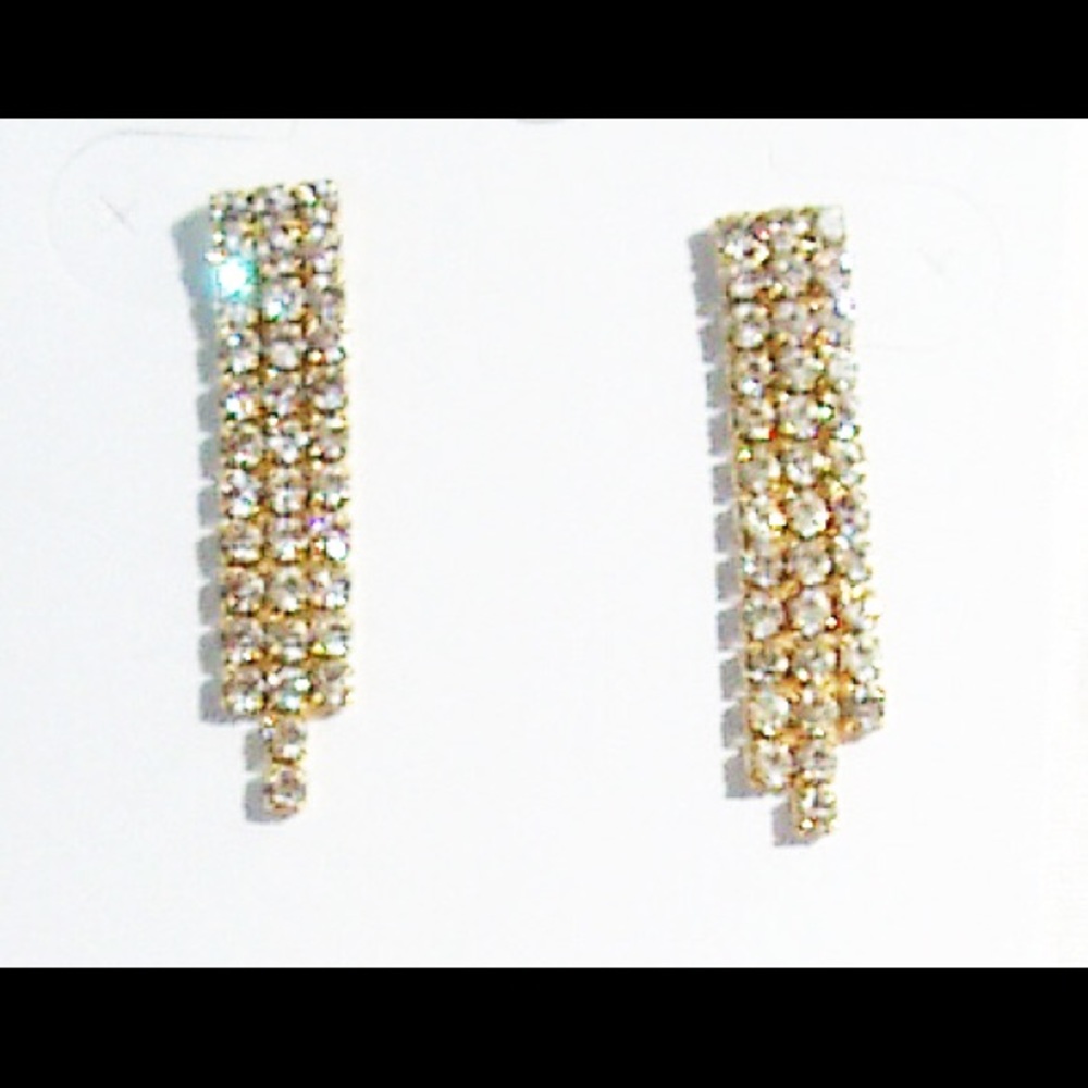 14k gold plated Austrian crystal earrings