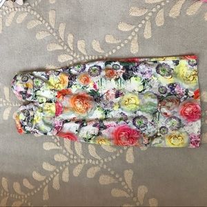 Floral asos midi dress