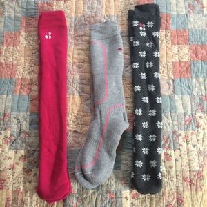 3 pairs of heavy ski socks by Sweaty Betty