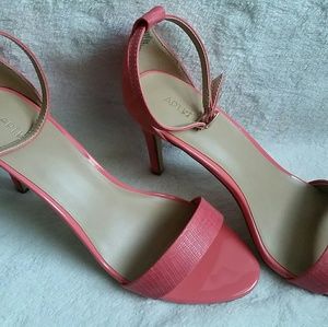Apt.9 light coral open toe high heel sandal size10