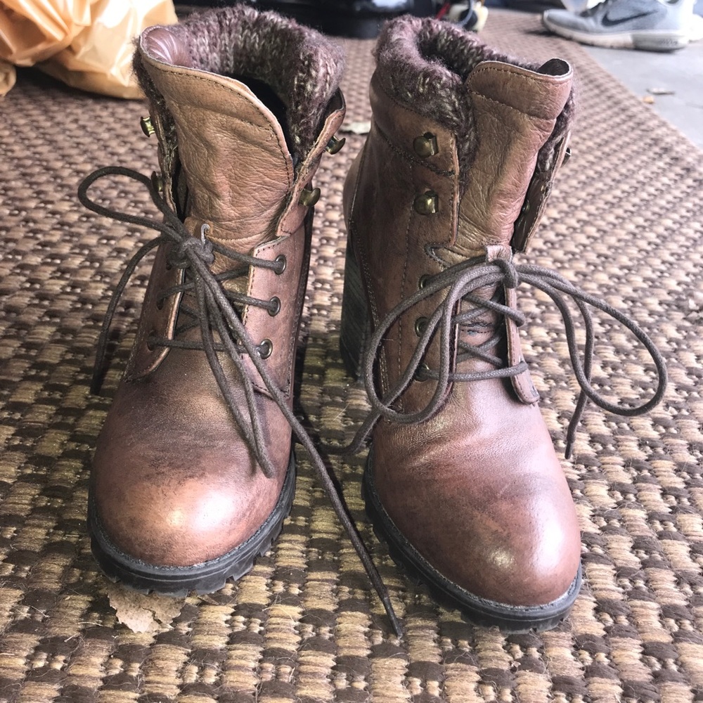 Brown booties