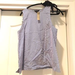Jcrew striped tie shoulder shirt size 10