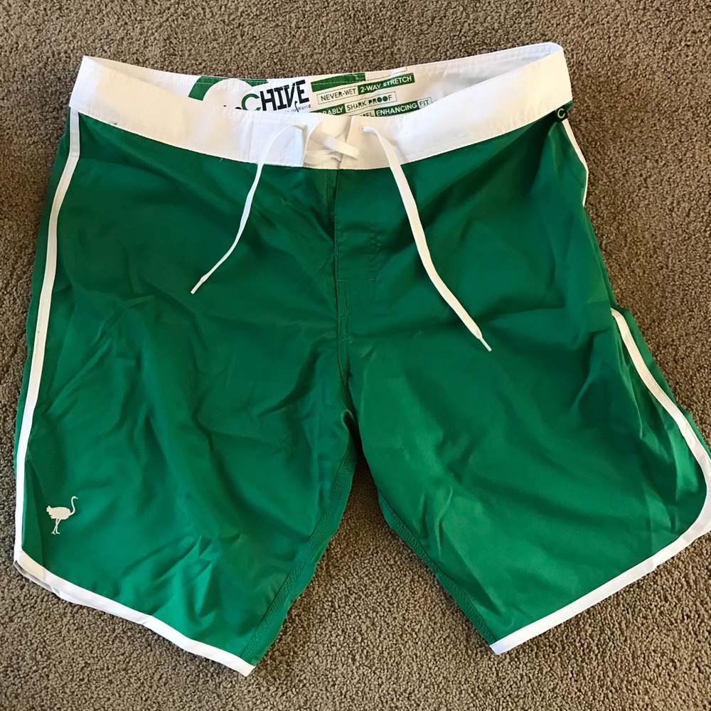 Chive Swim trunks. NEW