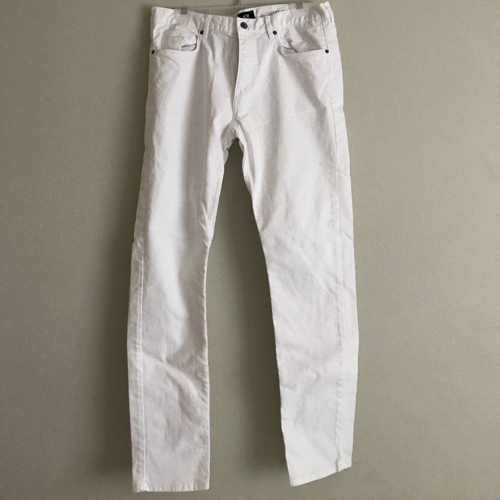 White H&M jeans