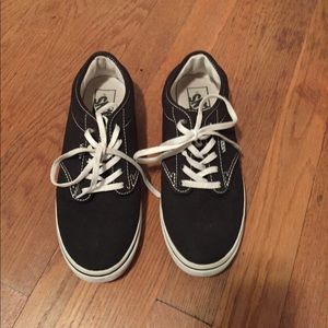 Black and white Vans