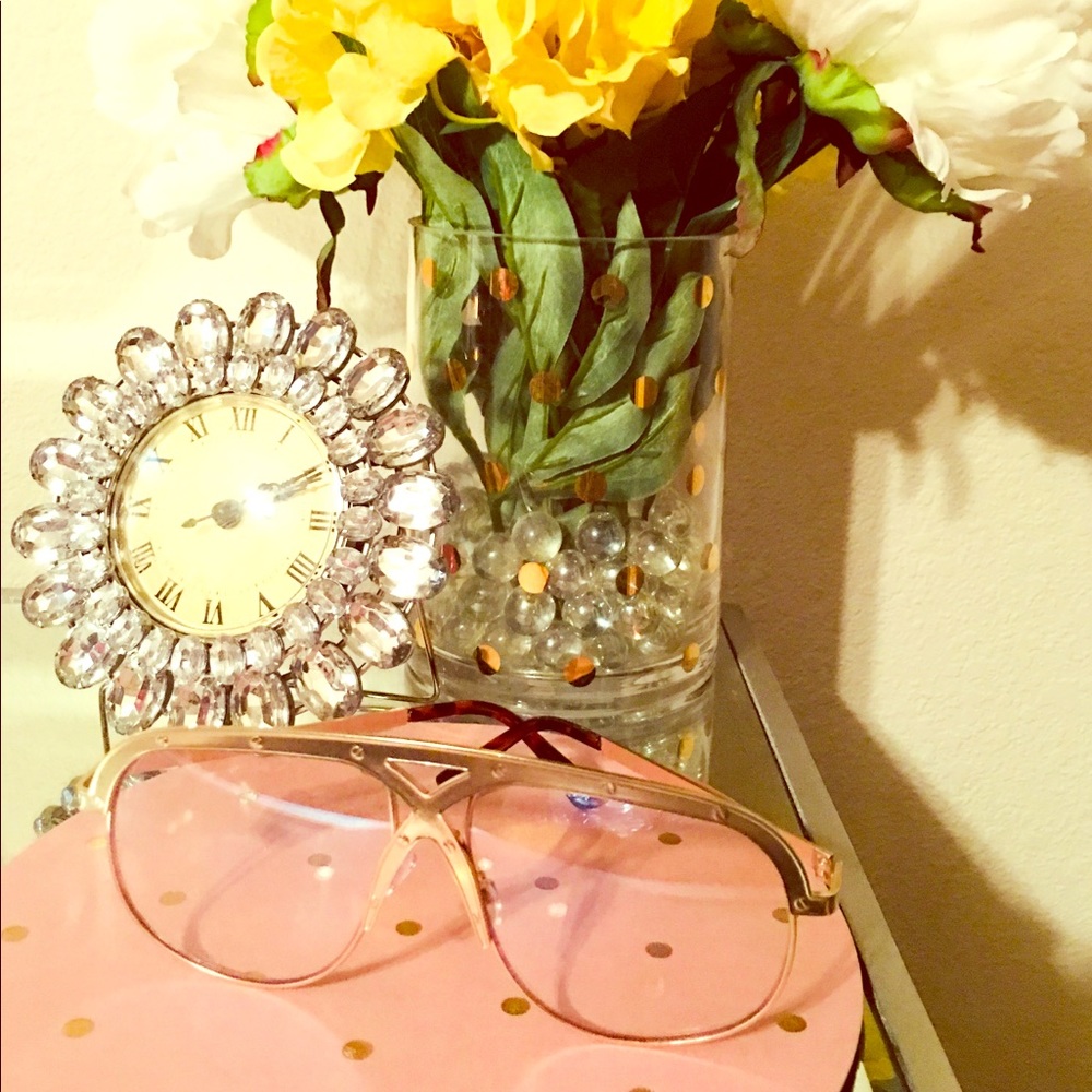 “Brand New “ Clear w/ Gold trim Eye Frames NWOT