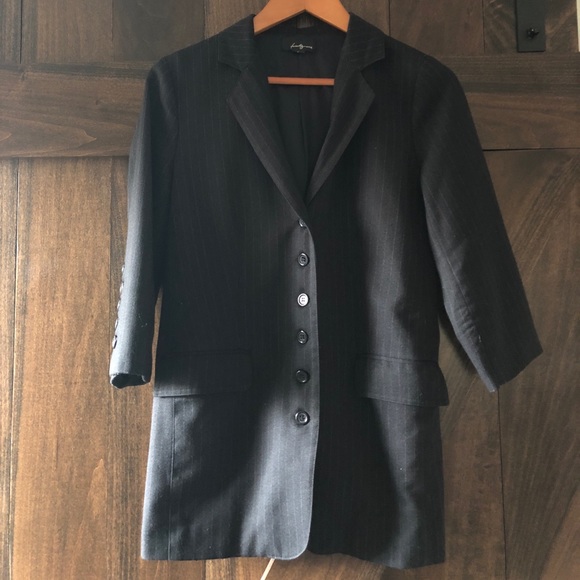 Forever 21 Pinstripe Blazer Small - Picture 1 of 7