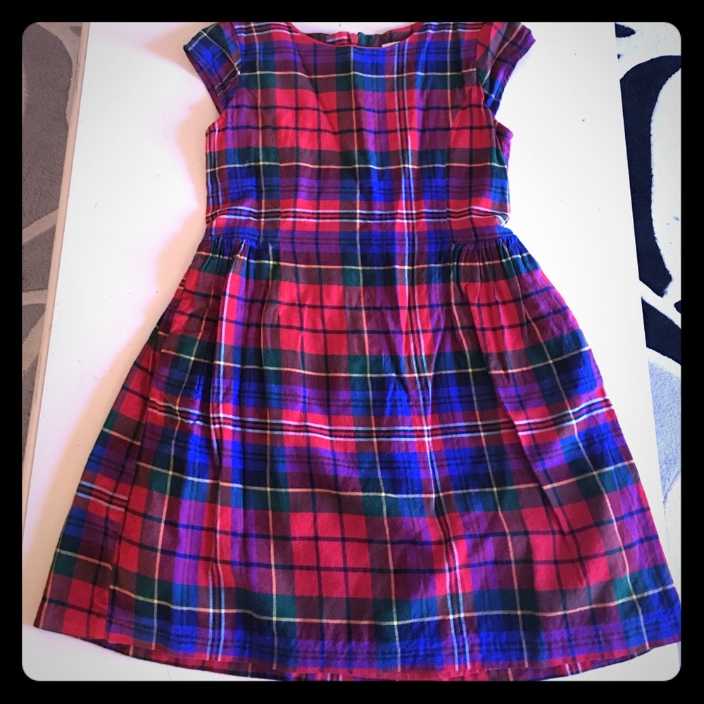 Gap tartan plaid dress