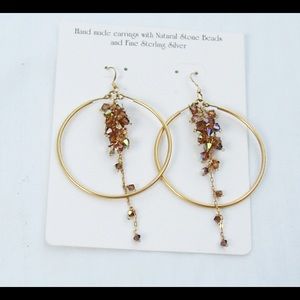 Crystal hoop earrings