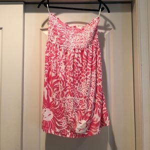 Cute terry cloth Lilly Pulitzer cover up size L