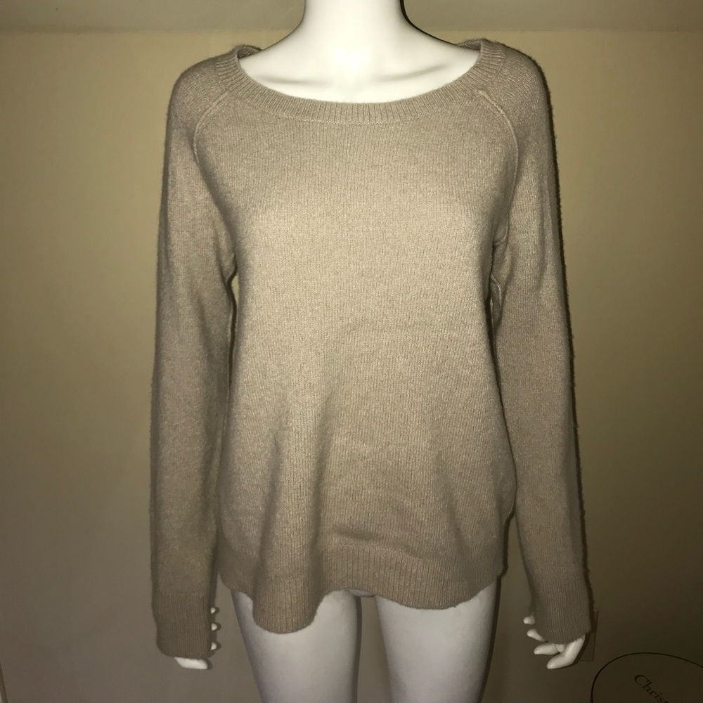 T by Alexander Wang Beige Angora Wool Sweater sz M