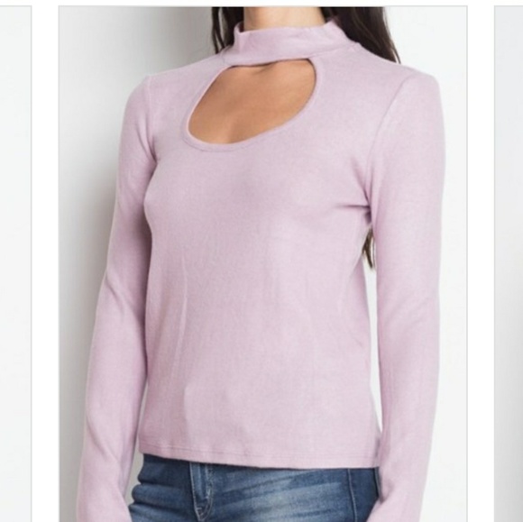 💖LILAC CHOKER SHIRTS - Picture 3 of 4