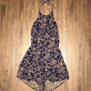 Blue and Gold Out From Under Romper