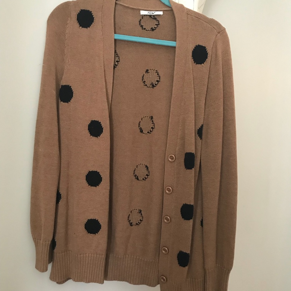 Polka dot cardigan