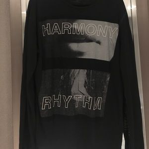 All Saints Mens Long Sleeve Tee Shirt