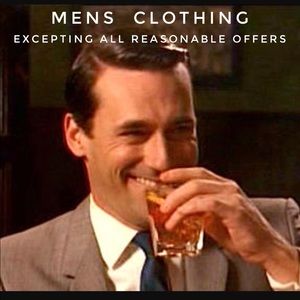 Men’s clothing on sale!