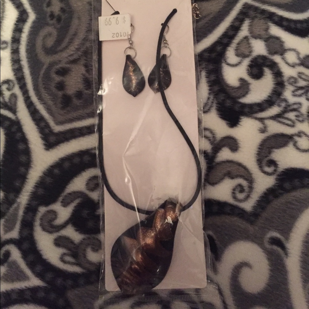 Necklace with matching earrings