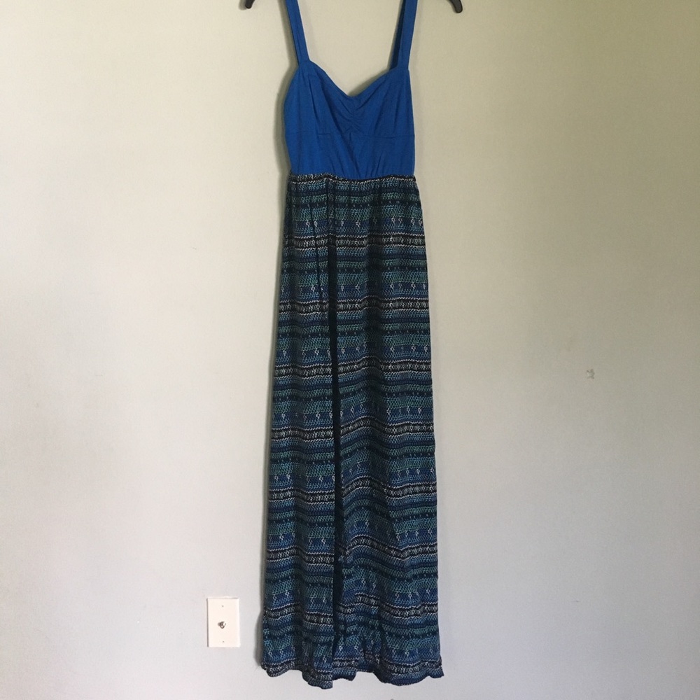 Blue maxi dress