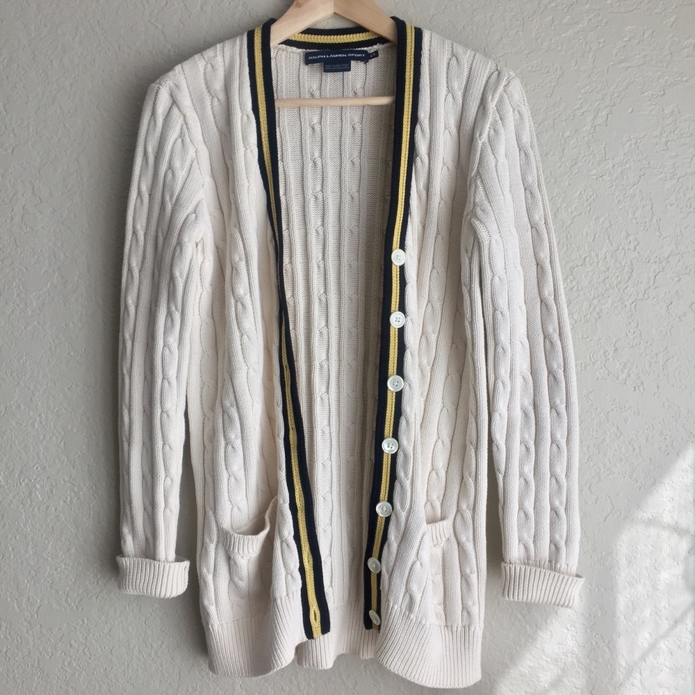 RALPH LAUREN Button Down Sweater