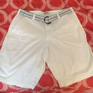 Express white shorts