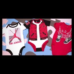 3 piece bundle Jordan tee shirts size 3 months