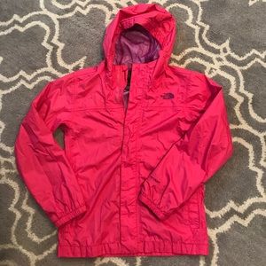 The Northface Girls rain jacket Sz M(10/12)