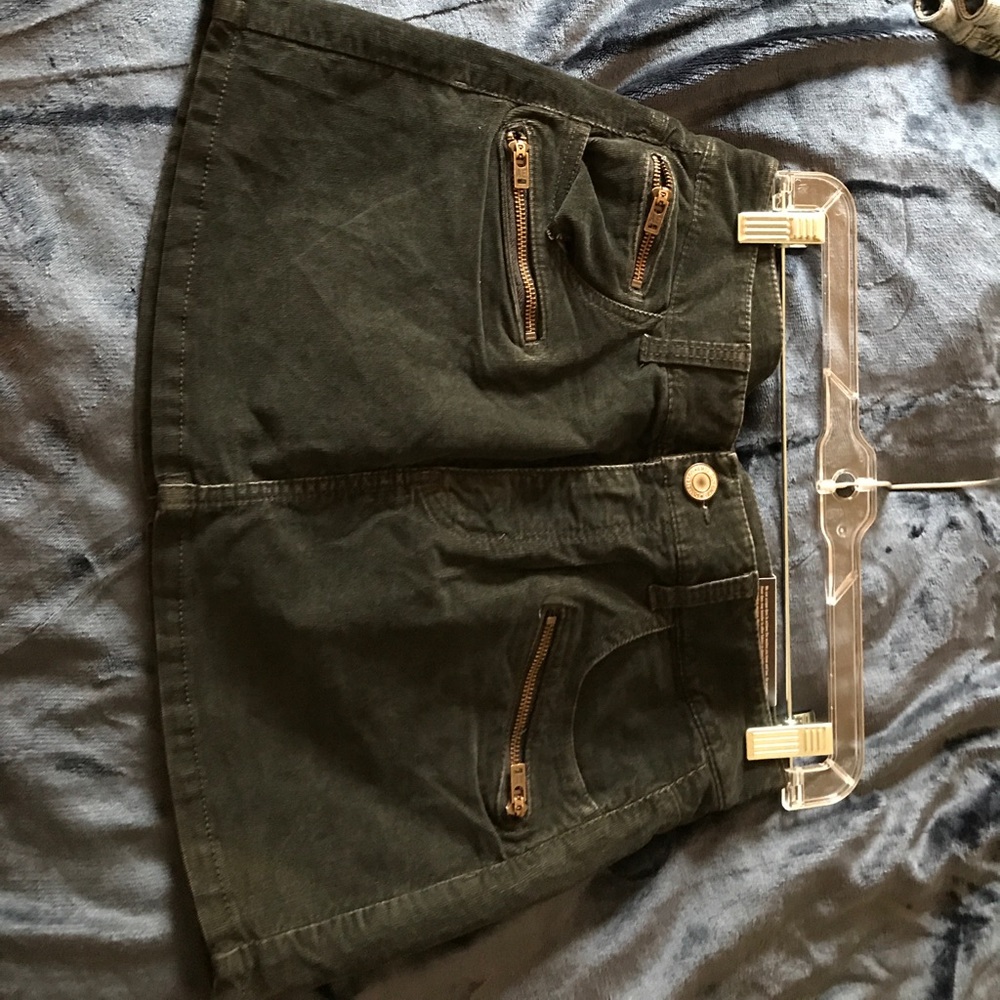 American Eagle black corduroy mini skirt