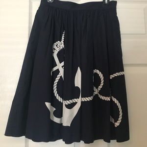 Nautical J Crew Skirt