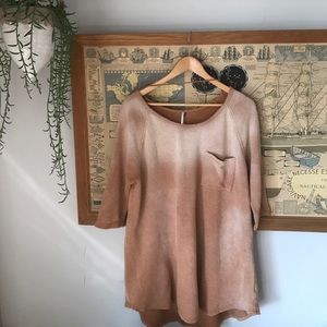 Freepeople oversized ombré sweatshirt dress