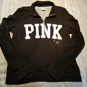 PINK black sweatshirt