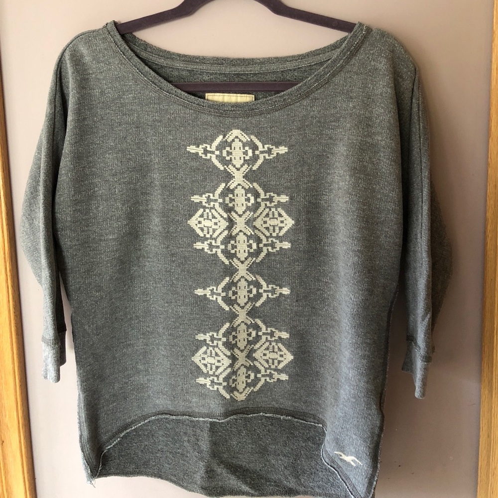 Hollister Gray Sweatshirt XS