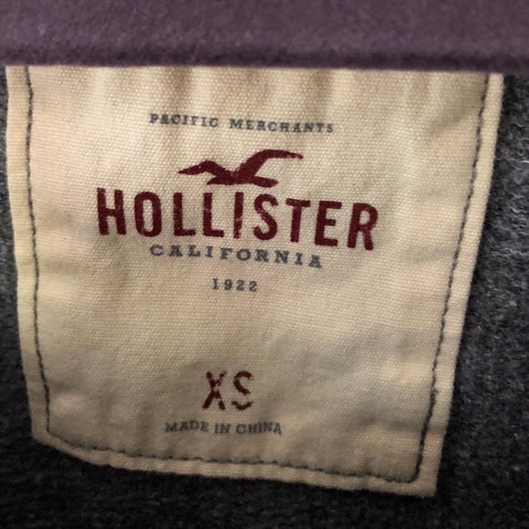 Hollister Gray Sweatshirt XS - Picture 2 of 3