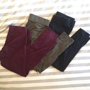 3 pairs of Aerie Leggings.
