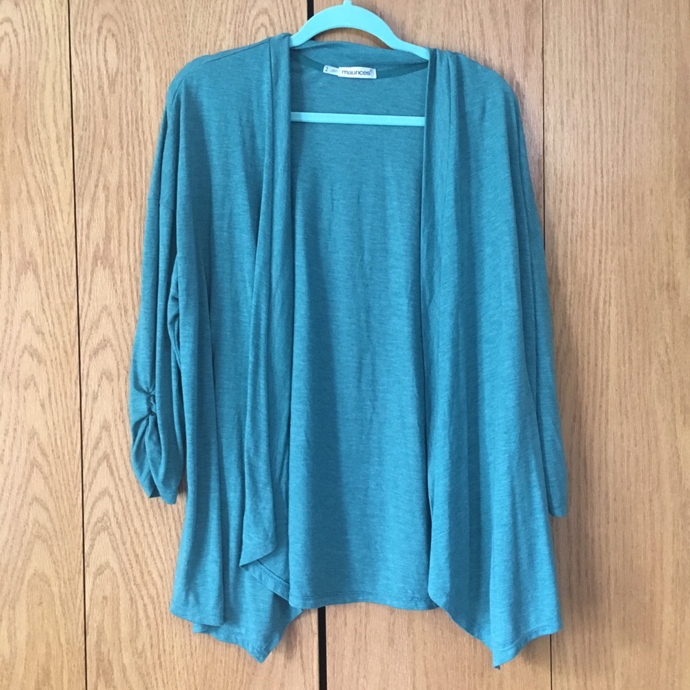 Maurice’s open cardigan