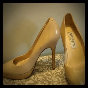 Jimmy choo nude heels