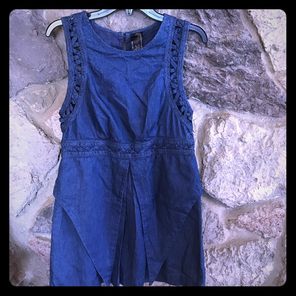 Free People New Romantics Denim Dress.