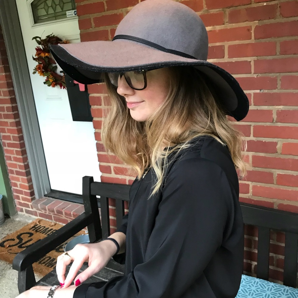 Floppy Grey Wool Hat by Adora
