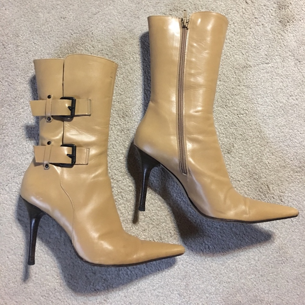 Charles Dave mid calf boots