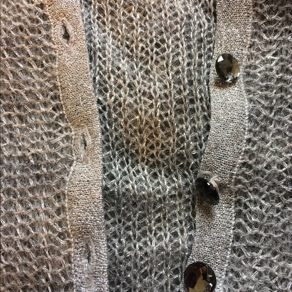 Ann Taylor Petites silver holiday sweater XXS - Picture 2 of 4