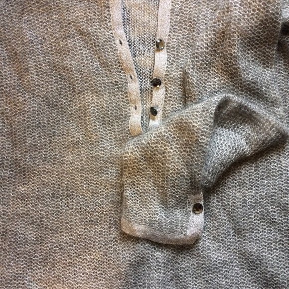 Ann Taylor Petites silver holiday sweater XXS - Picture 4 of 4