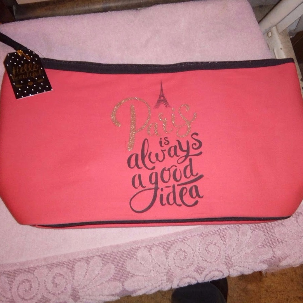 Once Upon A Rose Paris Cosmetic Bag - New
