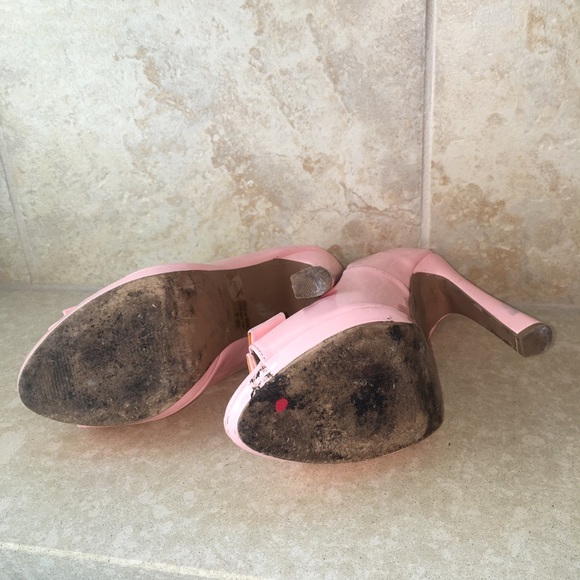 Worn Pale pink high heels size 7 - Picture 5 of 5